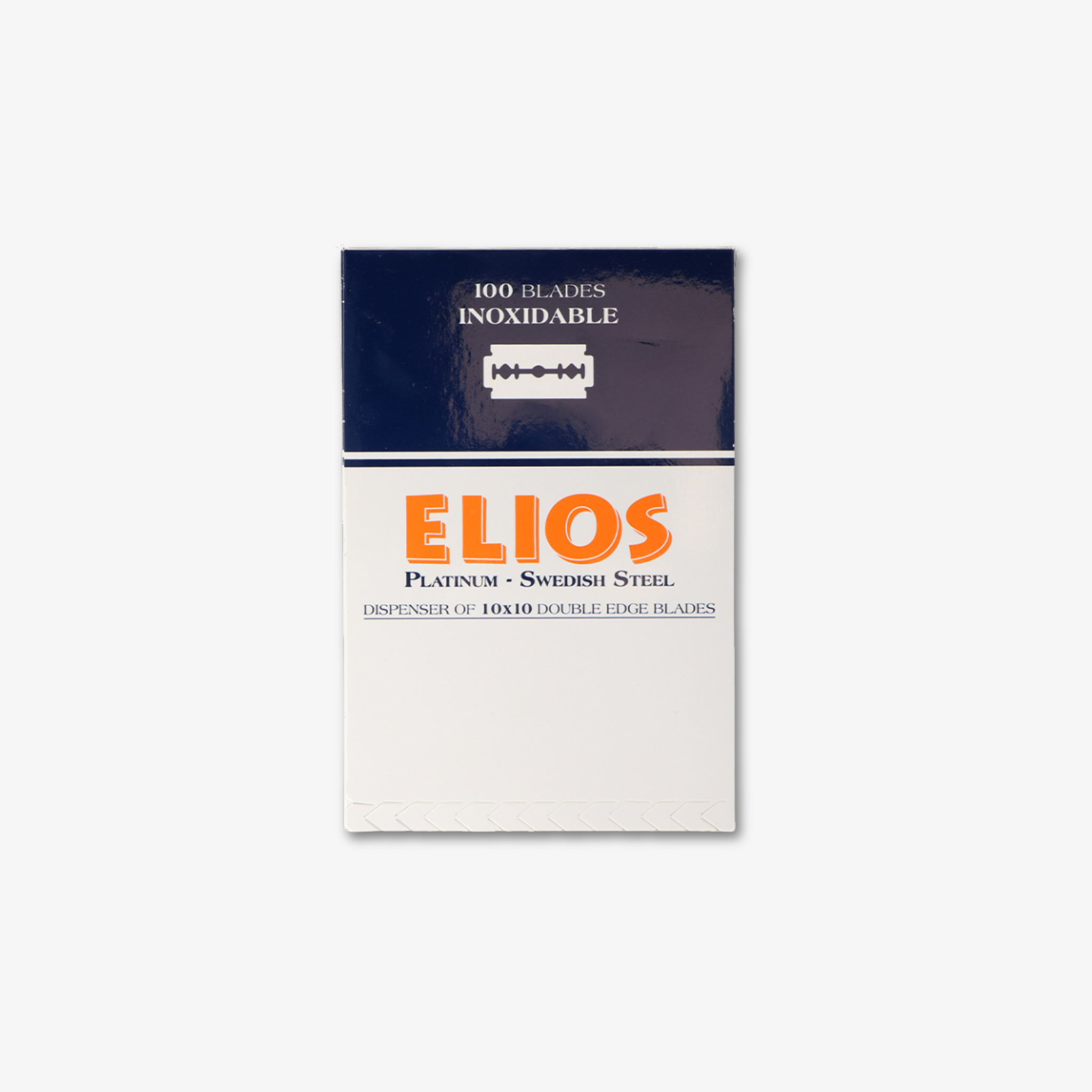 Cuchillas Elios™ Platinum Swedish Steel – Doble Filo Profesional (Caja de 100 unidades)