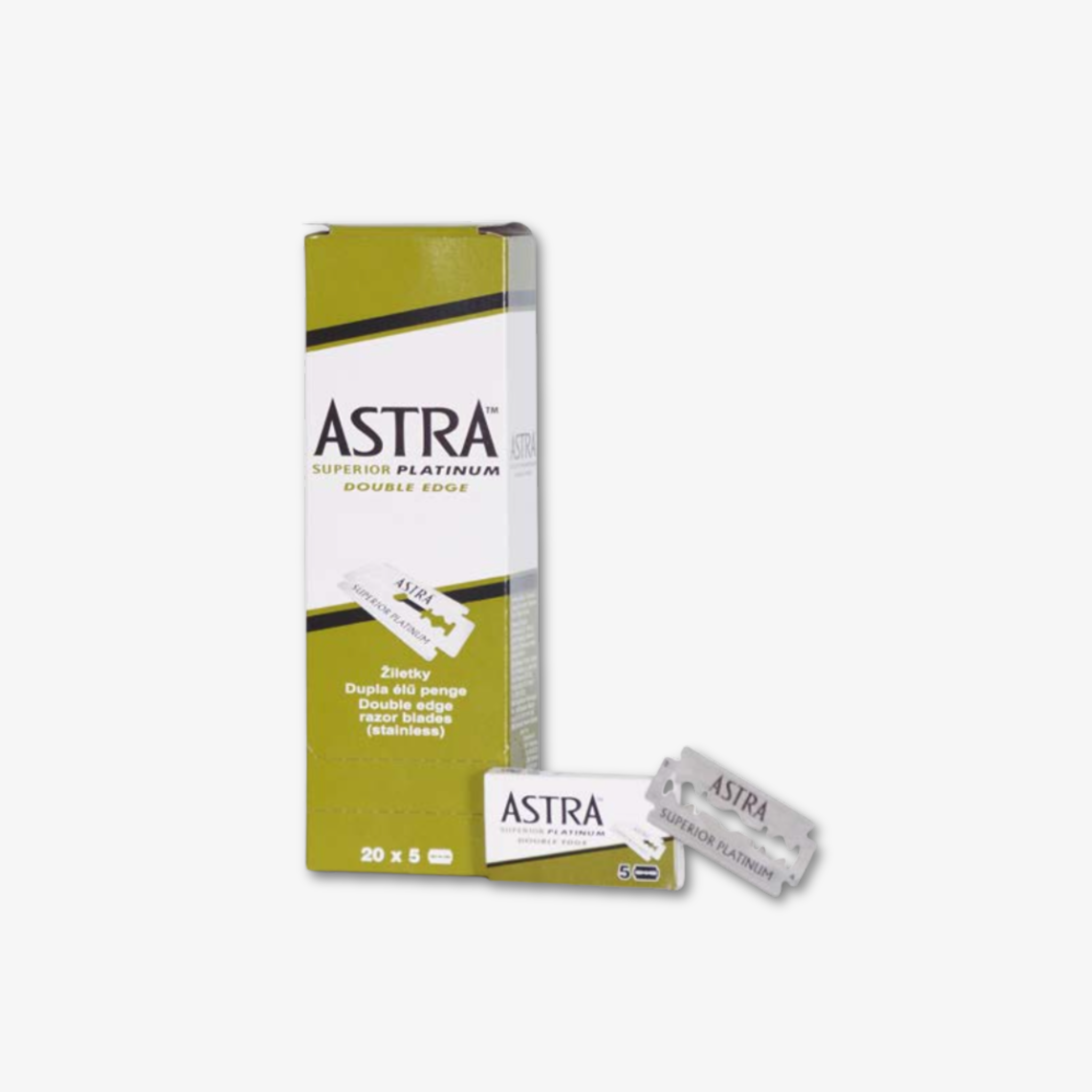 Cuchillas Dobles Astra Superior Platinum – Pack 100 uds.
