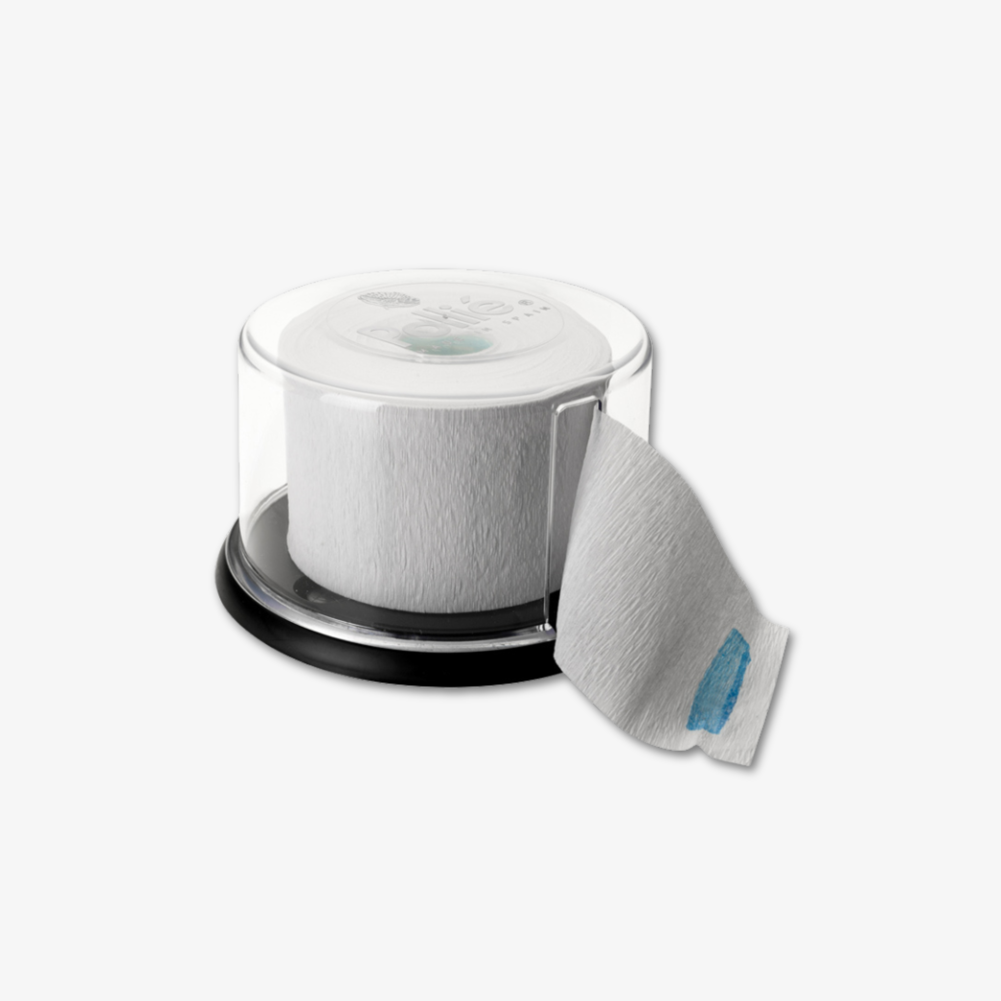 Porta Rollos de Papel de Cuello Profesional – Dispensador con Tapa Protectora